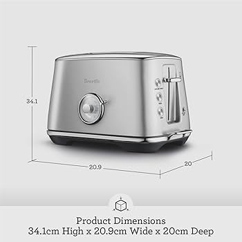 Breville the Toast Select Luxe Toaster, BTA735DBL, Damson